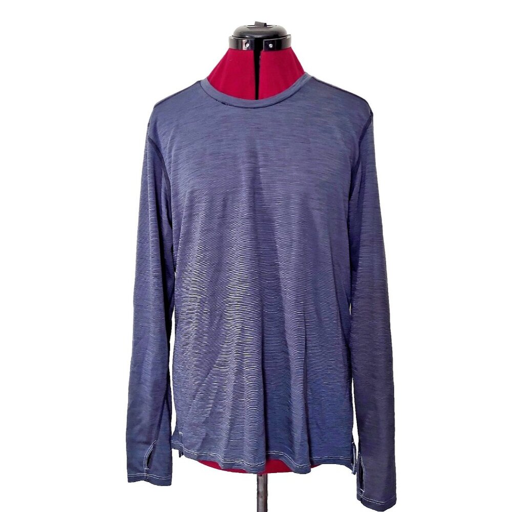 Nike Dri-FIT Women's Large Running Top Thumbholes Side Split Reflective Logo L